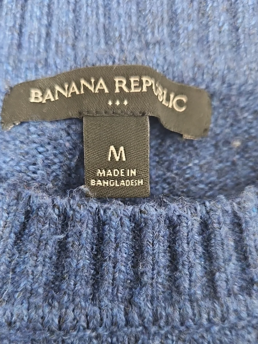 Banana Republic Men's Crewneck Sweater in Navy Blue
